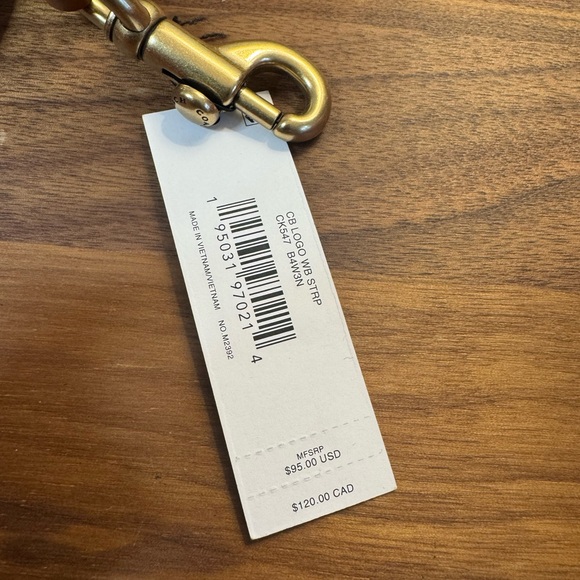 Coach Colourblock Webbing Strap (Orange) - Picture 2 of 3